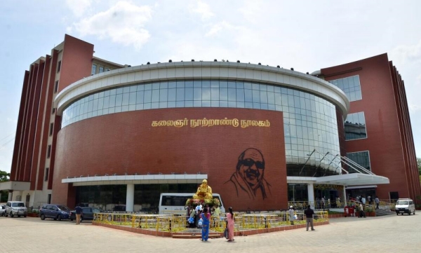 High court madurai bench helps to development of kalaignar library