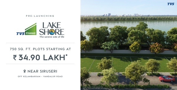 tvs emerald lake shore in pudupakkam with 363 plots