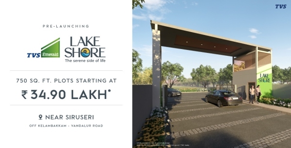 tvs emerald lake shore in pudupakkam with 363 plots