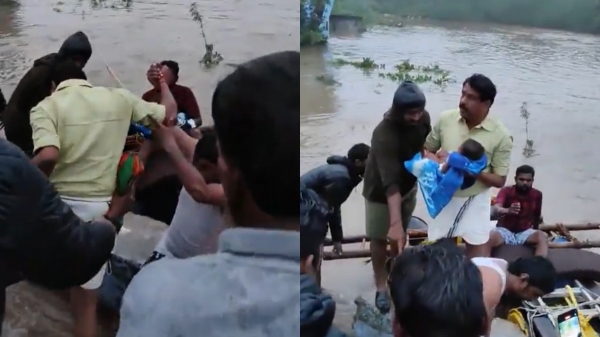 BJP MLA Nainar Nagendran rescues 4-month-old baby trapped in flood 