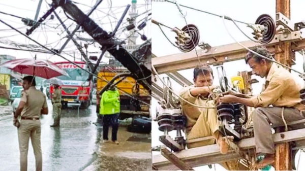 8 power lines repaired in Chennai due to rain, electricity board fixed it in half an hour 