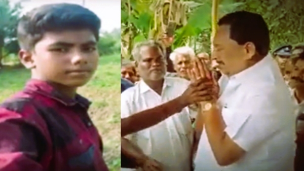 Minister Gandhi cried uncontrollably in Sarvanthangal village of Ranipet district 