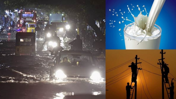 40 hours Power cut and aavin milk supply hits due to cyclone michaung in Chennai 