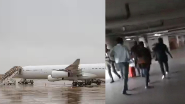 Passengers returning from France after four Days Run From Media In Mumbai