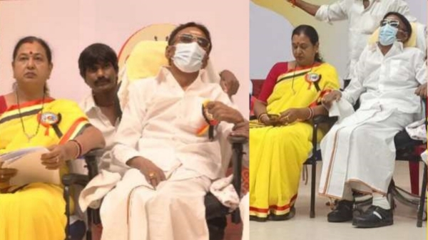 Vijayakanths body passed through the police station police raised their guns and paid respect 