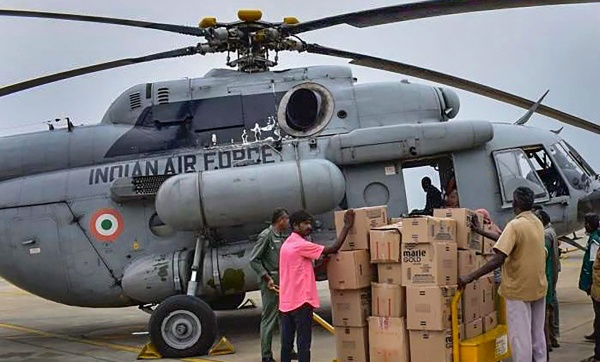 Arrangements will be made to provide food by helicopters in the flood-affected areas from today, TN Chief Secretary 