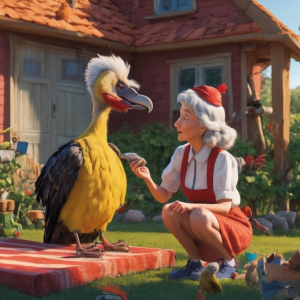 Short story for kids in Tamil : The gold feather Vulture