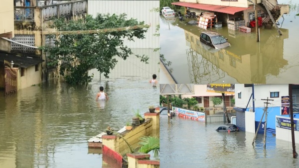 Rain water is still not draining in most places of tambaram sorrunding areas