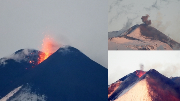  Europes tallest volcano Mount Etna erupted as ash, lava spews out