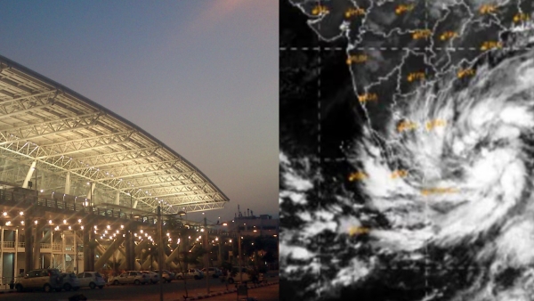 Cyclone Michaung Chennai airport closed for arrival and departure operations till 11 pm Cyclone Michaung Chennai airport closed for arrival and departure operations till 11 pm