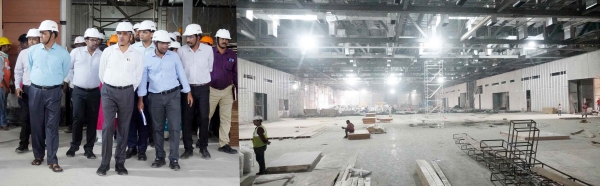 TN chief secretary shiv das meena inspects works for Global investors meet 2024