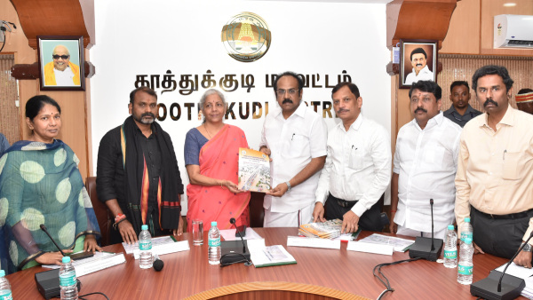  Tn government gives 72 page memorandum to Union minister nirmala sitharaman