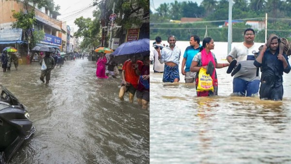  Cyclone Michaung People are flocking near Adyar bridge defying government warning