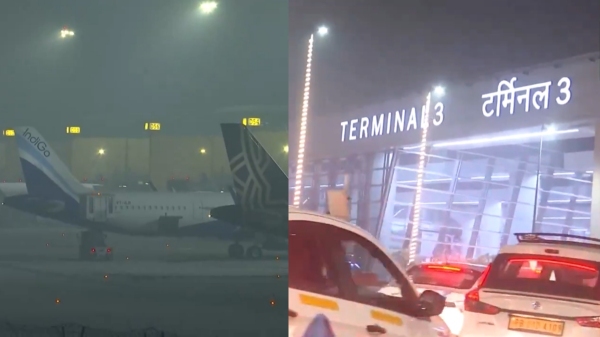 Due to heavy fog, train and air services are affected in Delhi 