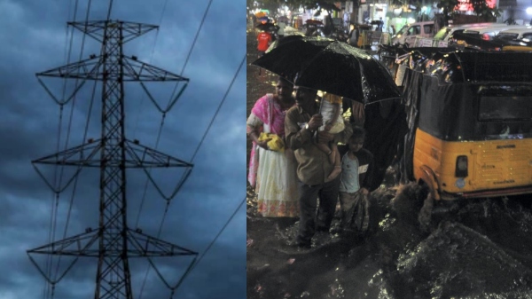As Heavy Rain conitinious Power outage Thisayanvilai sorroundings Telecommunications also affect 
