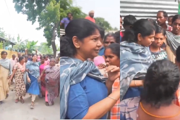Trending video of Kanimozhi consoling people in the rescue operation in Tuticorin 