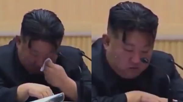 Kim Jong Un CRIES while telling North Korean women to have more babies. Kim Jong Un CRIES while telling North Korean women to have more babies.