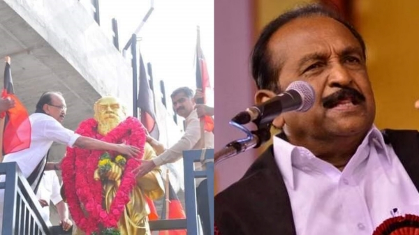 Vaiko say that if anyone say we insult Periyar statue, there will be no hand in their body