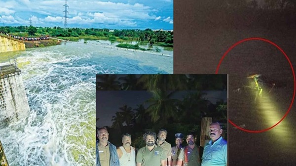 a car was swept away by the excess water released from Chennais chembarambakkam lake