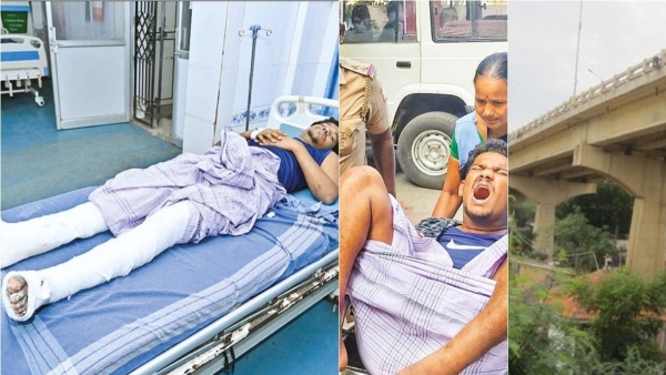 Rowdys both legs breaks while trying to escape from police in Madurai Rowdys both legs breaks while trying to escape from police in Madurai