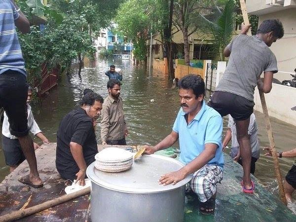 Chennai flood Saligramam People tearfully remember Actor Mayilsamy 