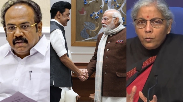 Thangam thennarasu aggression on Nirmala Sitharaman 