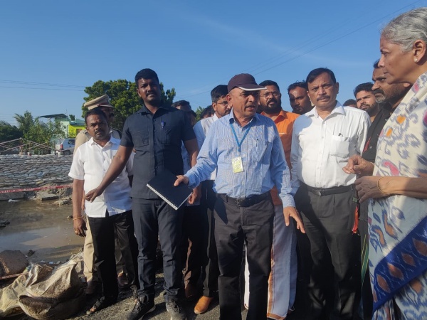 Union Minister Nirmala Sitharaman reviews flood situation in Thoothukudi