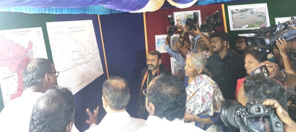 Union Minister Nirmala Sitharaman reviews flood situation in Thoothukudi