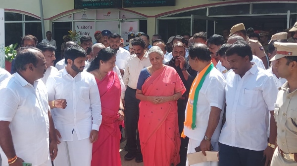 Union Minister Nirmala Sitharaman reviews flood situation in Thoothukudi