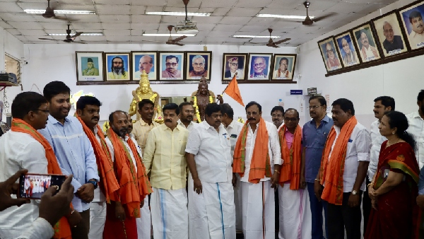 BJP lures admk former mla from Edappadi palanisamys own district BJP lures admk former mla from Edappadi palanisamys own district