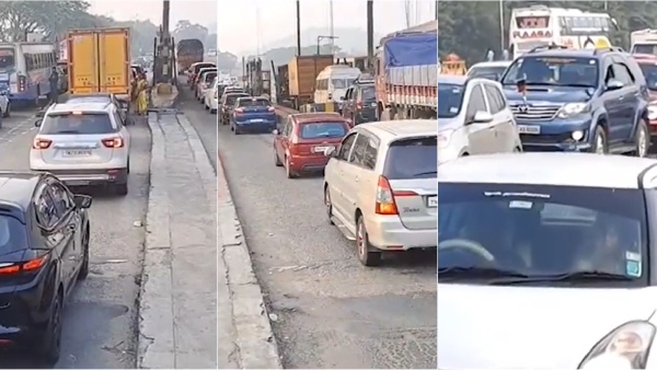 Traffic congestion from Perungalathur to Paranur toll gate due to Christmas and exam holiday 