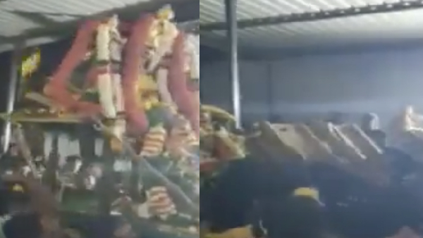 Vaikuntha Ekadashi: Perumal idol fell down in Dharmapuri 