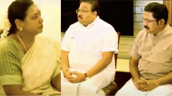 TTV Dhinakaran meet Premalatha vijayakanth in Chennai Saligramam residence 