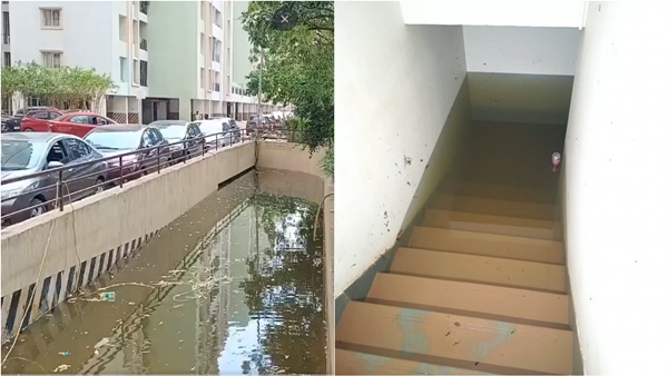 Chennai Perumbakkam 20 flats appartment faces new problem due to pallikaranai marshland flood 