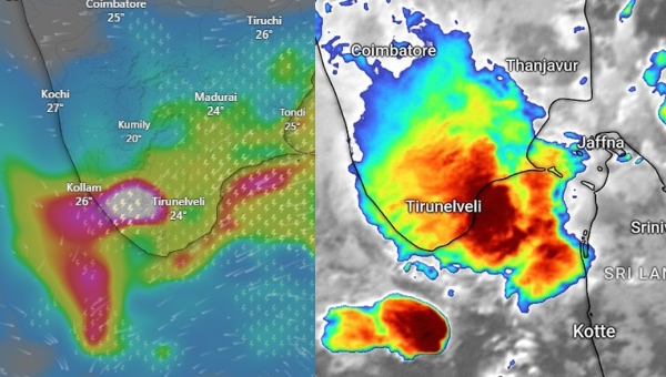 Even without a cyclone, What is the reason behind heavy rain in southern districts of Tamil Nadu