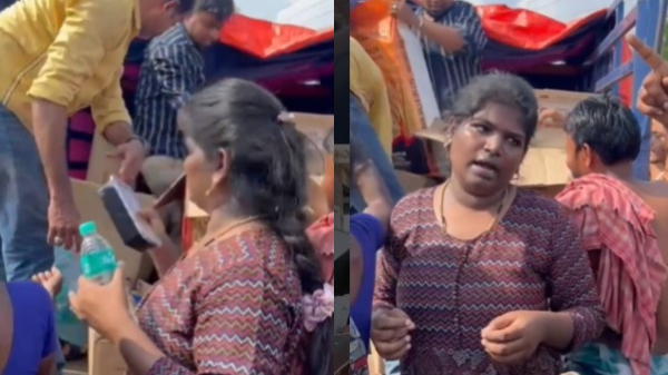  Arantangi Nisha brought food to 1000 people affected by cyclone michaung rain