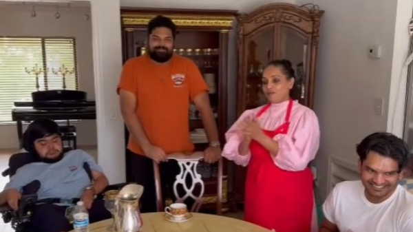  Actor Napoleon wife Sudhas 51st birthday simply at home