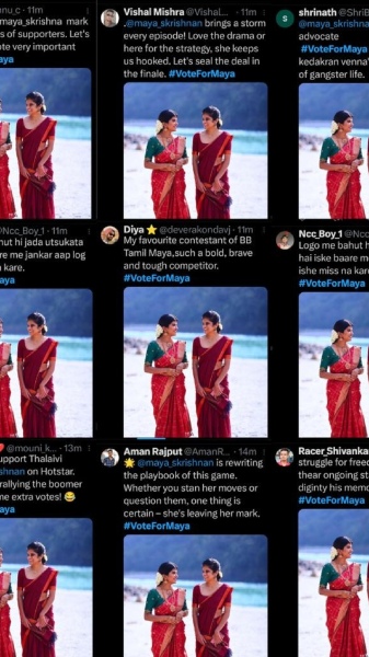 bigg boss 7 fans releasing screenshots with evidence that the maya PR team Northerners