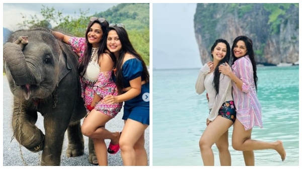 Ethirneechal serial Actress Madhumitha and Vaishnavi Naik Maldives Photo