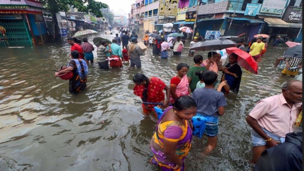 Many parts of Chennai got double century heavy rain amid the cyclone Michaung 