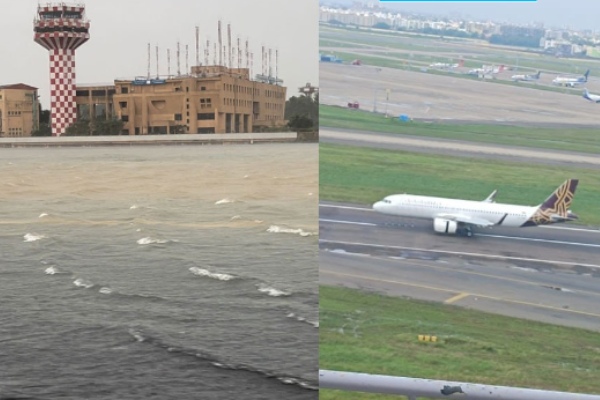  Cyclone michaung As water is draining in Chennai, many videos comparing yesterday and today are trending