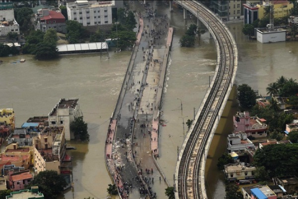 Comparision between 2015 flood and 2023 flood in Chennai 