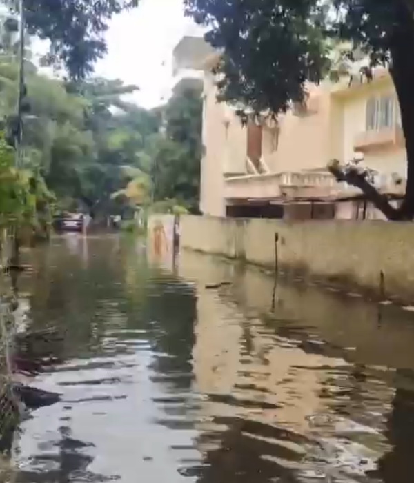 Rajinis poes garden also flooded as of Cyclone Michaung 