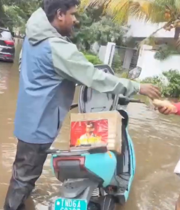 Rajinis poes garden also flooded as of Cyclone Michaung 