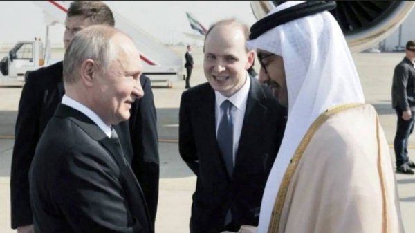 Rare Foreign trip Russian president Putin visits UAE to Meet Saudi crown prince 