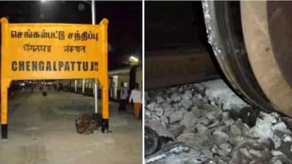 Tuticorin to Chennai Goods train met with accident near Chengalpattu station 