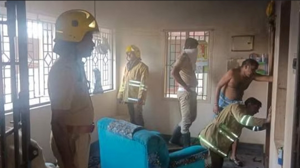 Tanjore washing machine burst out 