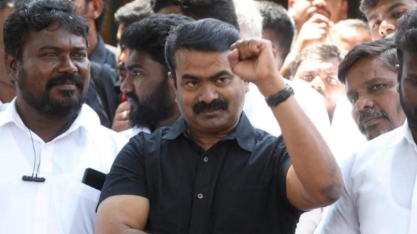 Naam Tamilar Chief Seeman condemns Hindi Imposition in Tamil Nadu 