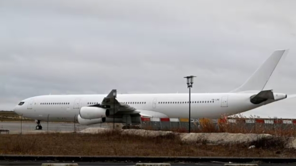 Plane on a human trafficking complaint returned From France to Mumbai today 