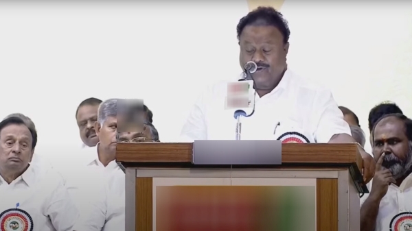 ADMK treasure Dindigul srinivasan announced partys bank balance sheet